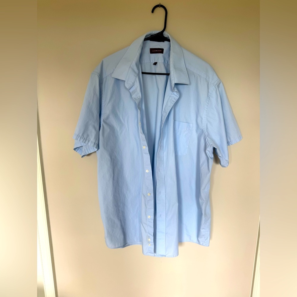 Covington men’s button down short sleeve top - size 19